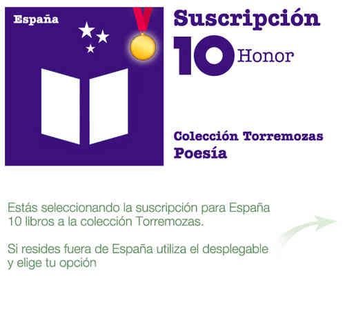 Suscripción Honor 10 Libros a la Colección Torremozas